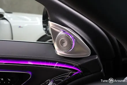 벤츠 W223 S500 액티브엠비언트 전동트위터 천장 부메스터 피아노트림 교체 시공 / 성남,분당,판교
