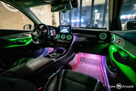 벤츠 GLC350e 엠비언트라이트 시공 64컬러 광량업 / 성남,분당,판교