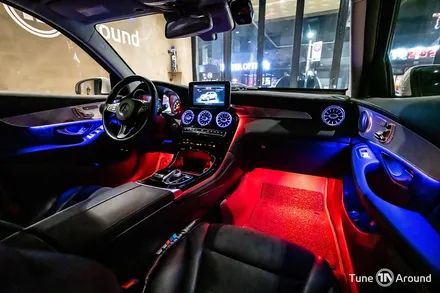 벤츠 GLC350e 엠비언트라이트 시공 64컬러 광량업 / 성남,분당,판교
