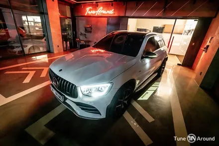 벤츠송풍구 엠비언트 웰컴라이트 카본사이드미러 GLC43AMG / 성남,분당,판교