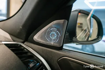 BMW X6 B&W 회오리커버 풀세트 오디오음질향상 AVI 스피커튜닝 / 성남,분당,판교