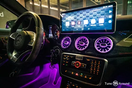 벤츠송풍구엠비언트에 풋등까지 추가된 GLA 45AMG / 성남,분당,판교