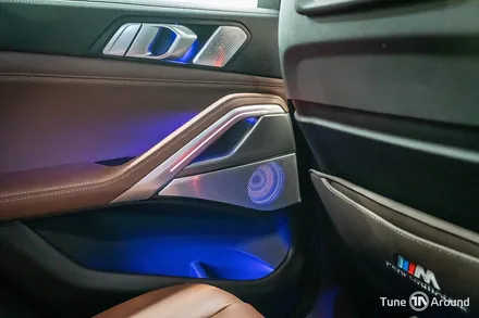 BMW X6 B&W 회오리커버 풀세트 오디오음질향상 AVI 스피커튜닝 / 성남,분당,판교