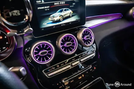 벤츠 엠비언트 광량업 64컬러확장 송풍구 전동트위터 GLC220d / 성남,분당,판교