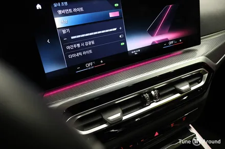BMW i4 실내 분위기를 바꾸는 확실한 변화 크리스탈기어봉 엠비언트 시공 / 성남,분당,판교