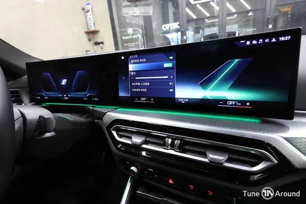 BMW i4 실내 분위기를 바꾸는 확실한 변화 크리스탈기어봉 엠비언트 시공 / 성남,분당,판교