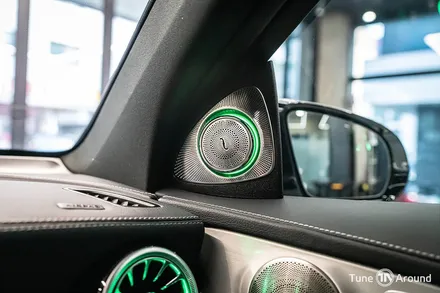 벤츠 GLC300e 송풍구엠비언트 그리고 전동트위터 / 성남,분당,판교