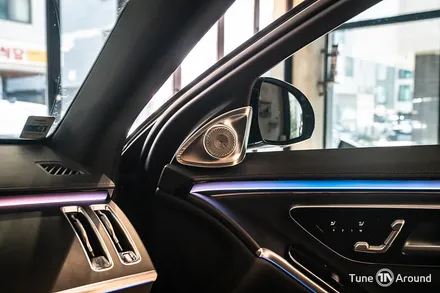 벤츠 액티브엠비언트 4D부메스터 전동트위터 S350d 튜너라운드 / 성남,분당,판교