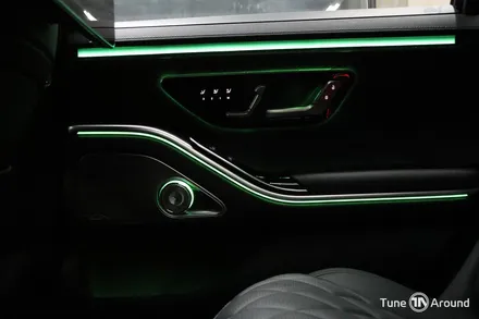 벤츠 W223 S500 액티브엠비언트 전동트위터 천장 부메스터 피아노트림 교체 시공 / 성남,분당,판교