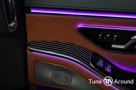 벤츠 W223 S500 실내의 완성 송풍구엠비언트 피아노트림 포함 5가지 시공 / 성남,분당,판교