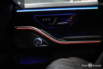 벤츠 W223 S500 액티브엠비언트 전동트위터 천장 부메스터 피아노트림 교체 시공 / 성남,분당,판교