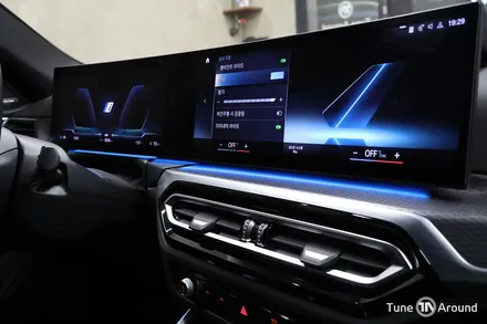 BMW i4 실내 분위기를 바꾸는 확실한 변화 크리스탈기어봉 엠비언트 시공 / 성남,분당,판교