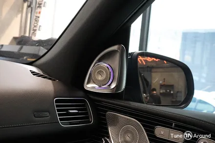 벤츠 GLS580 피아노라커트림 및 4D부메스터 전동트위터 실내 시공 / 성남,분당,판교