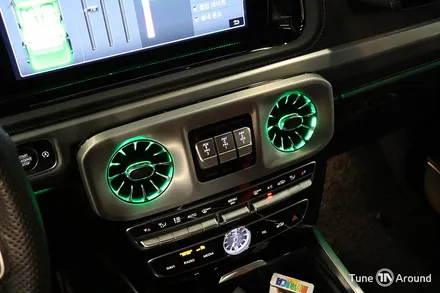 벤츠 G바겐 G63 AMG 블랙 엠블럼 레터링 레드컬러 안전벨트 송풍구 엠비언트 / 성남,분당,판교