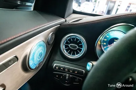 벤츠 AMG C63s 송풍구 천장 부메스터 미드레인지 엠비언트 AMG퍼들램프 교체 / 성남,분당,판교