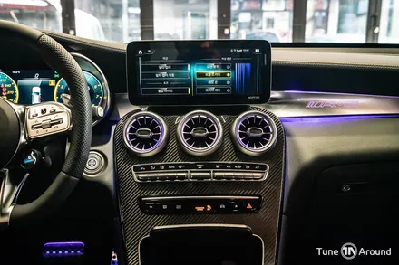 벤츠 GLC63AMG 송풍구 대시보드 엠비언트 64컬러 순정연동 / 성남,분당,판교