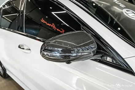 벤츠 E300 카본센터페시아 및 사이드미러 카본파츠 교체 / 성남,분당,판교
