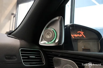 벤츠 GLS580 피아노라커트림 및 4D부메스터 전동트위터 실내 시공 / 성남,분당,판교
