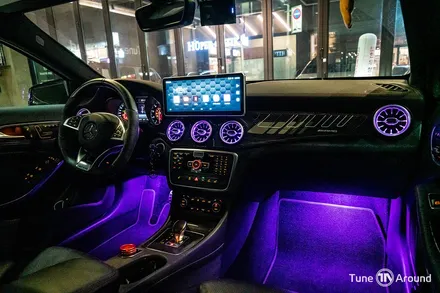 벤츠송풍구엠비언트에 풋등까지 추가된 GLA 45AMG / 성남,분당,판교