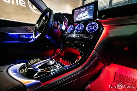 벤츠 GLC350e 엠비언트라이트 시공 64컬러 광량업 / 성남,분당,판교