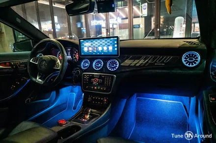 벤츠송풍구엠비언트에 풋등까지 추가된 GLA 45AMG / 성남,분당,판교