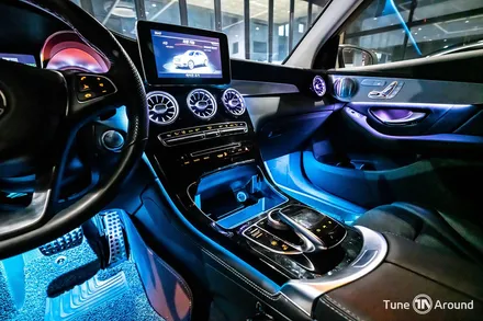 벤츠 GLC350e 엠비언트라이트 시공 64컬러 광량업 / 성남,분당,판교