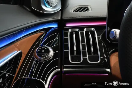 벤츠 W223 S500 4D부메스터 액티브엠비언트 피아노라커트림 시공 / 성남,분당,판교