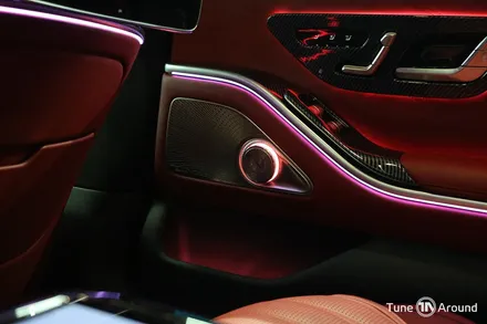 벤츠 W223 AMG S63E 스피커튜닝 4D부메스터 전동트위터 미드레인지 엠비언트 방음시공 / 성남,분당,판교
