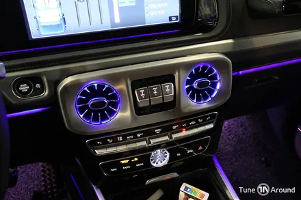벤츠 G바겐 G63 AMG 블랙 엠블럼 레터링 레드컬러 안전벨트 송풍구 엠비언트 / 성남,분당,판교