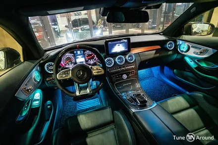 AMG 디컷카본핸들 교체와 송풍구엠비언트 벤츠 C63AMG / 성남,분당,판교