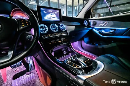 벤츠 GLC350e 엠비언트라이트 시공 64컬러 광량업 / 성남,분당,판교
