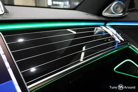 벤츠 W223 S500 액티브엠비언트 전동트위터 천장 부메스터 피아노트림 교체 시공 / 성남,분당,판교
