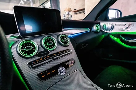 송풍구 엠비언트 지겨운3색 대신 RGB엠비언트 벤츠 C43AMG / 성남,분당,판교