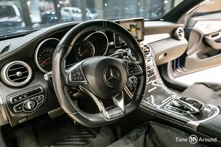 AMG 디컷카본핸들 교체와 송풍구엠비언트 벤츠 C63AMG / 성남,분당,판교