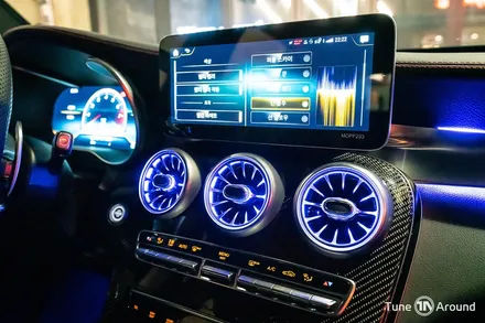 벤츠송풍구 엠비언트 웰컴라이트 카본사이드미러 GLC43AMG / 성남,분당,판교