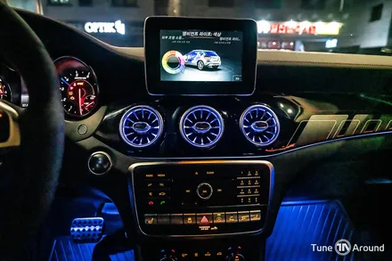 터빈송풍구 포함 실내 풀엠비언트라이트 무드등 벤츠 GLA 45AMG / 성남,분당,판교