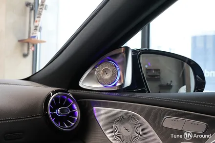 벤츠 GT43 AMG 실내 완성 4D 부메스터 전동트위터 천장 스피커 엠비언트 / 성남,분당,판교