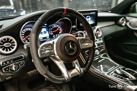 AMG 디컷카본핸들 교체와 송풍구엠비언트 벤츠 C63AMG / 성남,분당,판교