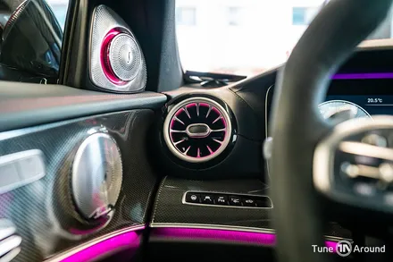 벤츠 E53 AMG 카본센터페시아 엠비언트라이트 튜닝 / 성남,분당,판교
