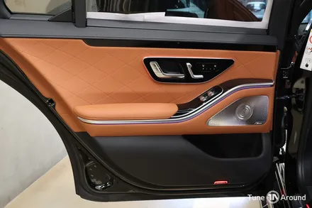 벤츠 W223 S500 4D부메스터 액티브엠비언트 피아노라커트림 시공 / 성남,분당,판교