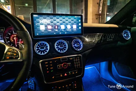 벤츠송풍구엠비언트에 풋등까지 추가된 GLA 45AMG / 성남,분당,판교