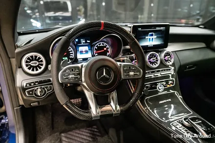 AMG 디컷카본핸들 교체와 송풍구엠비언트 벤츠 C63AMG / 성남,분당,판교