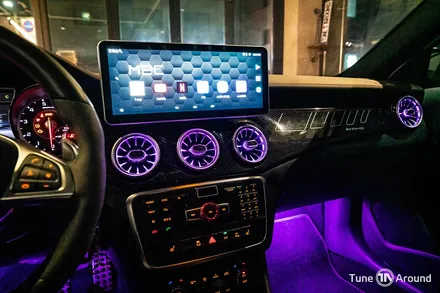 벤츠송풍구엠비언트에 풋등까지 추가된 GLA 45AMG / 성남,분당,판교