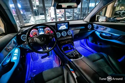 벤츠 GLC350e 엠비언트라이트 시공 64컬러 광량업 / 성남,분당,판교