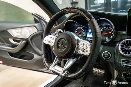 AMG 디컷카본핸들 교체와 송풍구엠비언트 벤츠 C63AMG / 성남,분당,판교