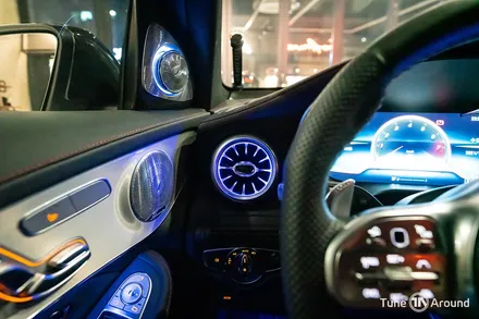 벤츠송풍구 엠비언트 웰컴라이트 카본사이드미러 GLC43AMG / 성남,분당,판교