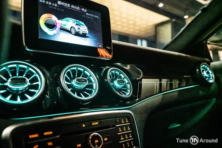 터빈송풍구 포함 실내 풀엠비언트라이트 무드등 벤츠 GLA 45AMG / 성남,분당,판교