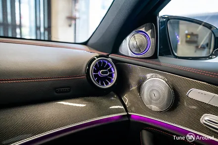벤츠 E53 AMG 카본센터페시아 엠비언트라이트 튜닝 / 성남,분당,판교