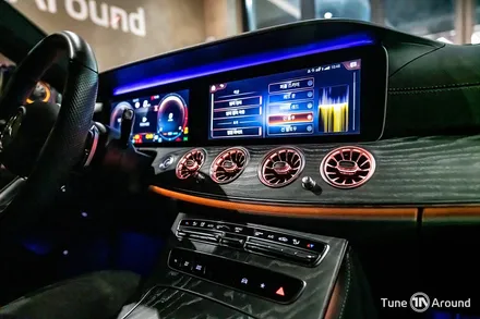 벤츠 E350 송풍구엠비언트와 부메스터 웰컴라이트 퍼들램프 교체 / 성남,분당,판교