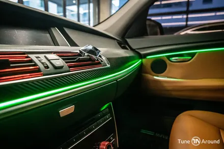 BMW 5GT 엠비언트 비노출 간접조명 자동차무드등 효과 연출 / 성남,분당,판교